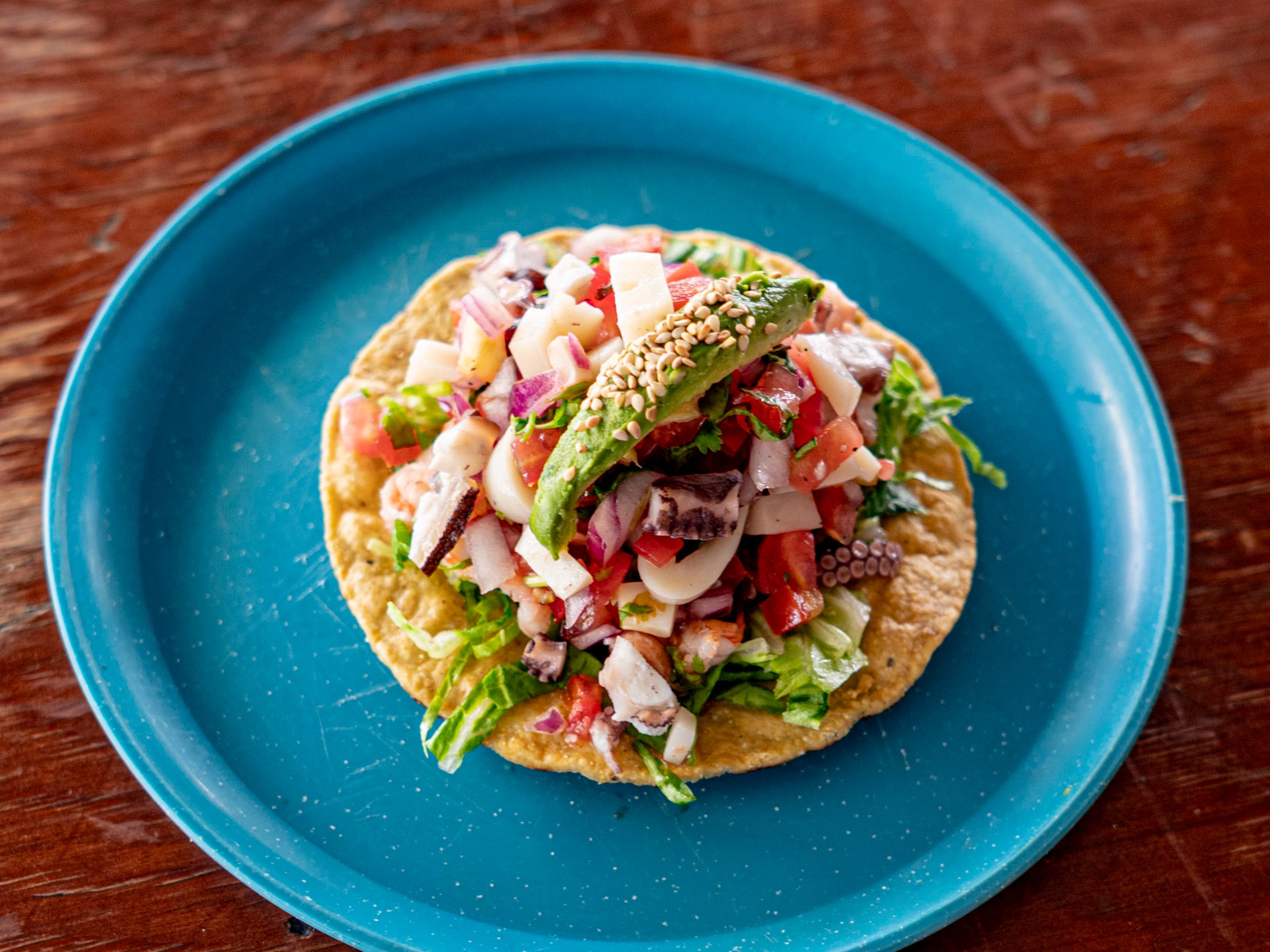 Tostada de Atún Fresco 3 Piezas
