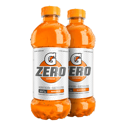 Bebida Hidratante Gatorade Naranja Zero Botella 600 ml