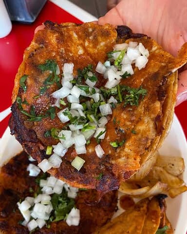 Taco Volteado con Queso