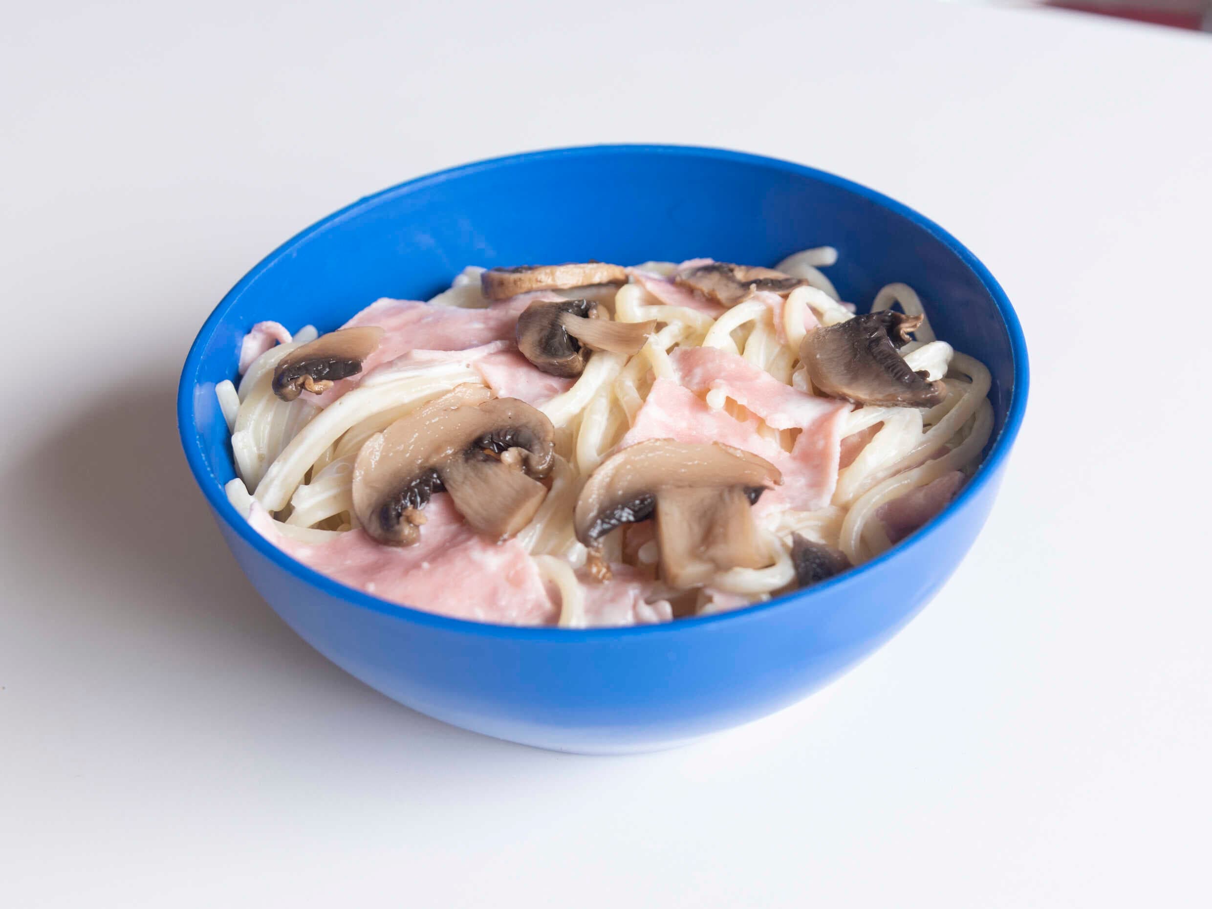 Spaguetti con champiñones