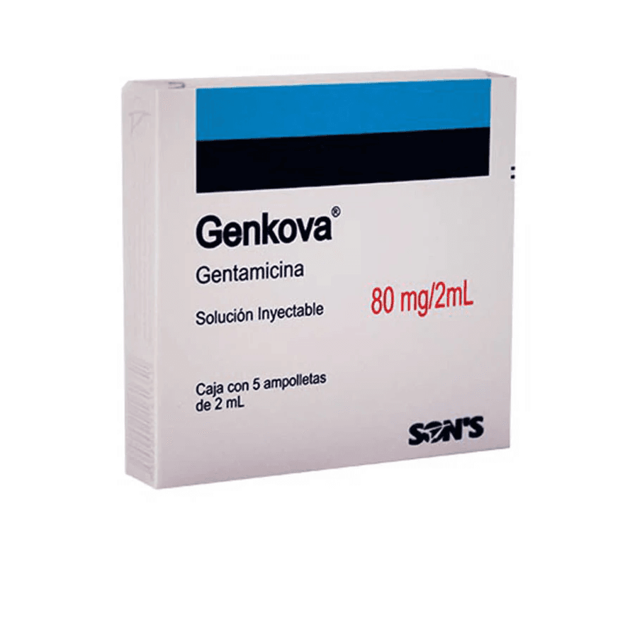 GENTAMICINA INY 80 MG AMP C/5 (GENKOVA)