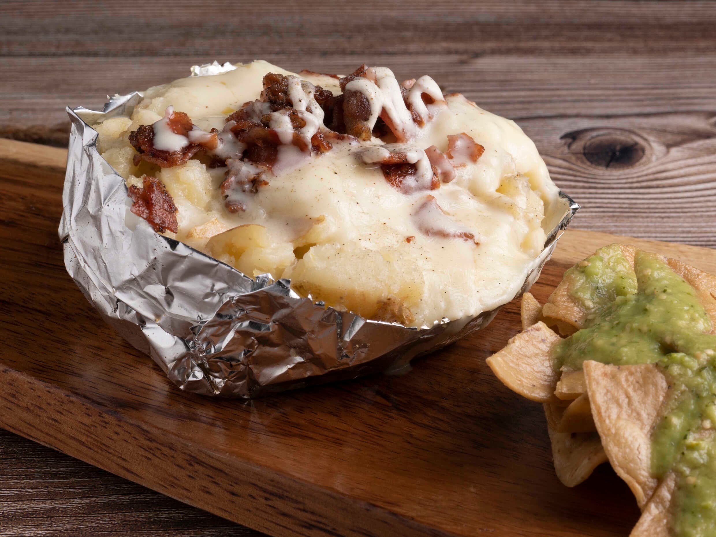 Papa Sencilla con Champiñones