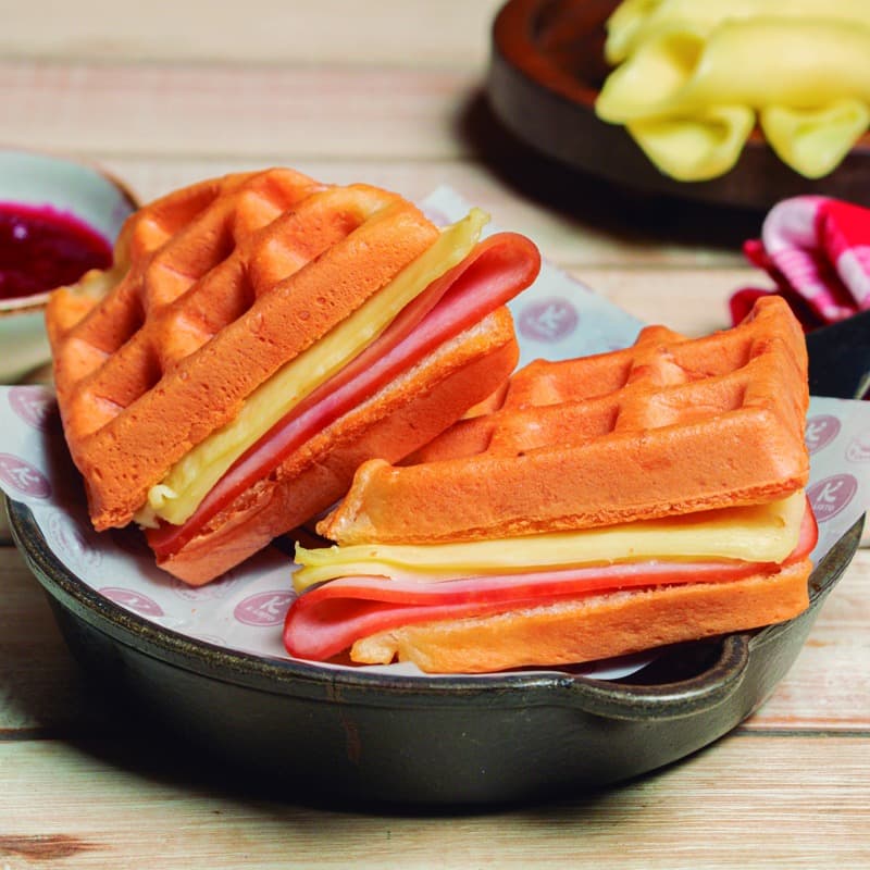 SANDWICH DE WAFFLE DE PANDEBONO