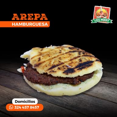 Arepa Burger Sencilla Gorda