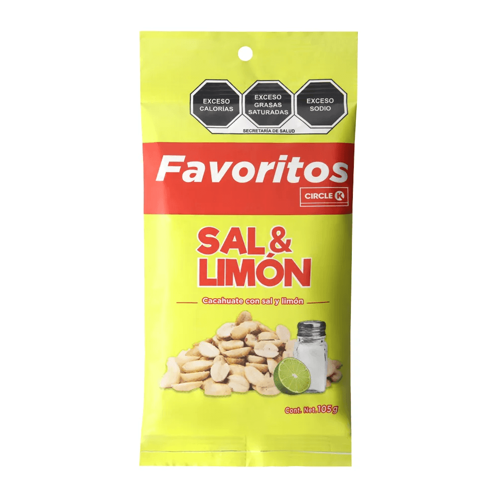 CACAHUATE SALADO FAVORITOS 105G