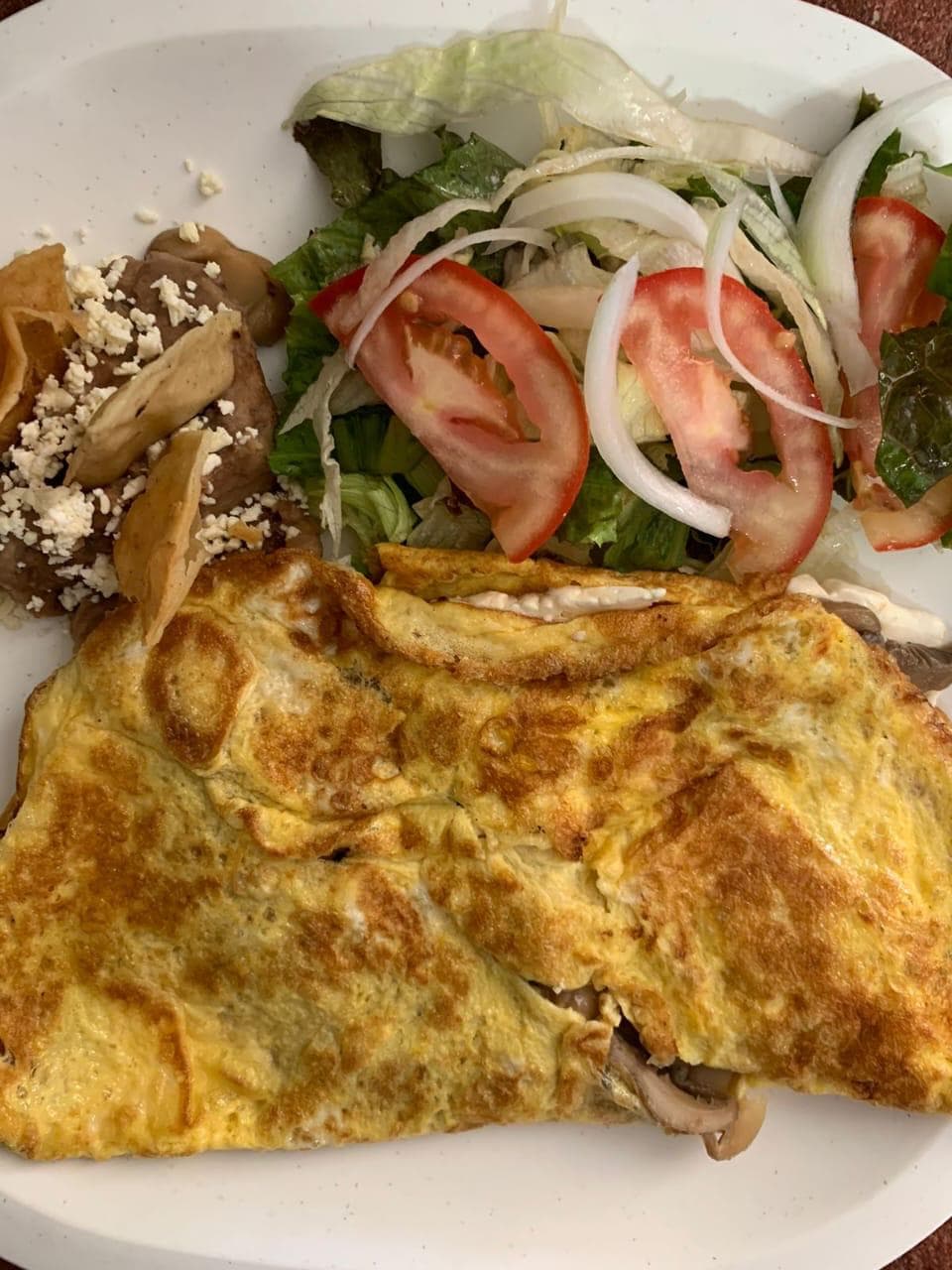 Omelette de Champiñones y Panela