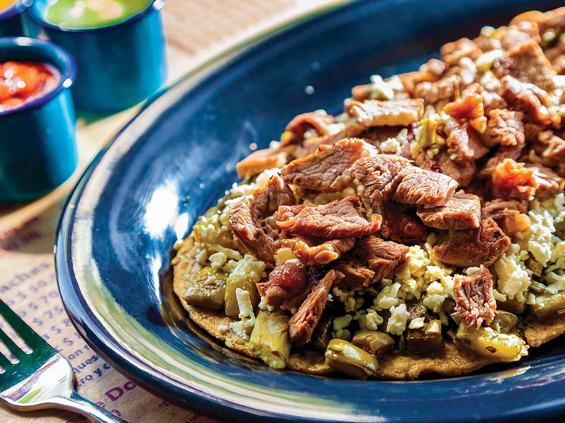 Huarache de Chuleta