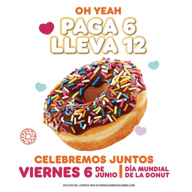 Día de la Donut - Pague 6 &  lleve 12