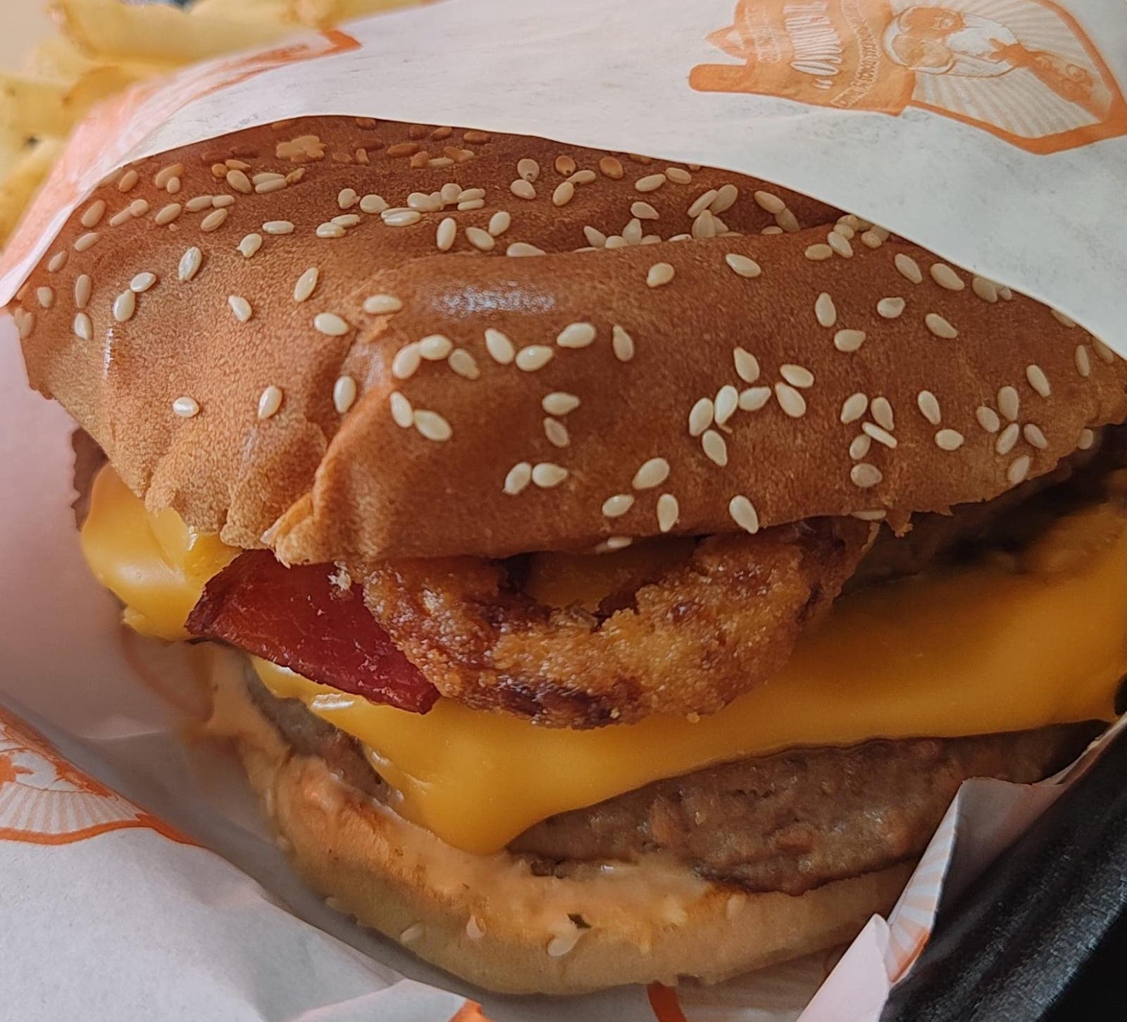 Hamburguesa Gloriosa Doble + Papas a la Francesa