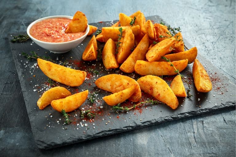 Papas Rusticas en Cascos