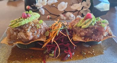 Tostada Wonton de Pescado