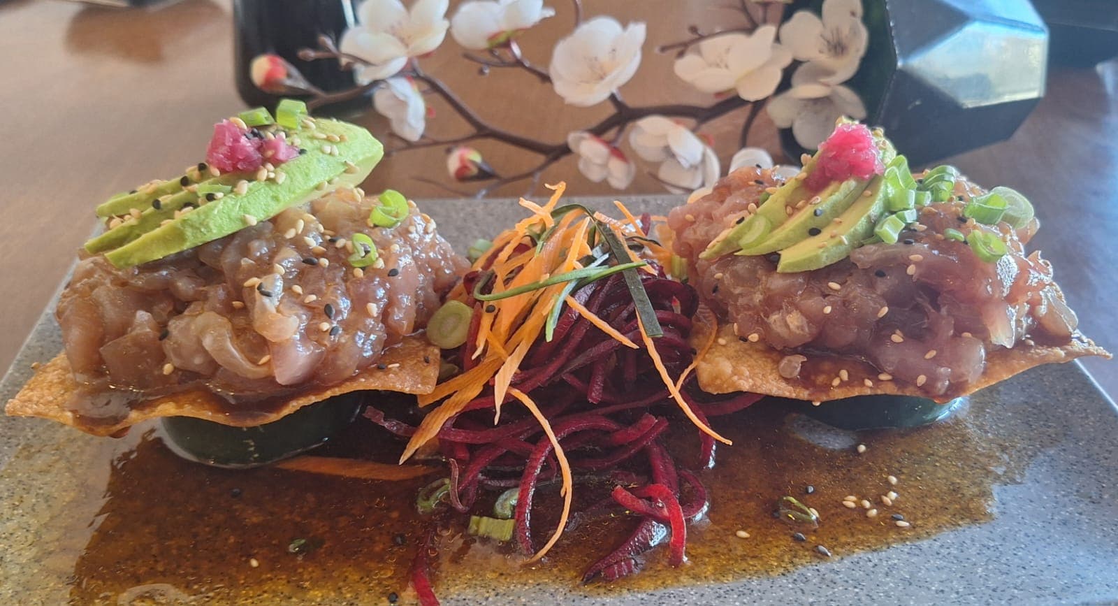 Tostada Wonton de Pescado