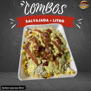 SALVAJADA + GASEOSA LITRO
