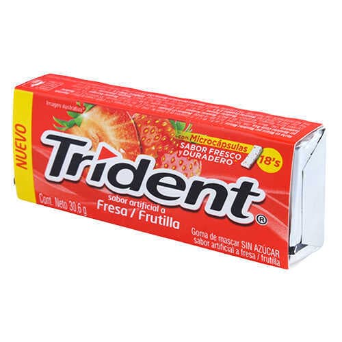 Chicle Fresa Frutilla Trident Value Pack
