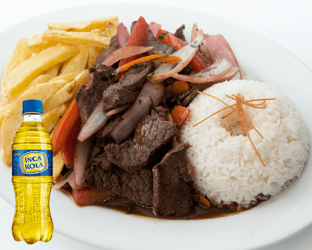 Lomo Saltado + Bebida