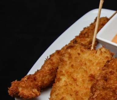 Kushiages de Camarón