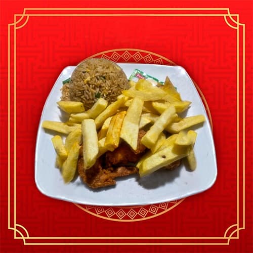 Alitas con Papas Fritas M