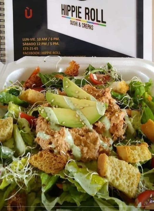 Ensalada con Pollo Empanizado