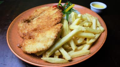 Milanesa de Pollo con Papas