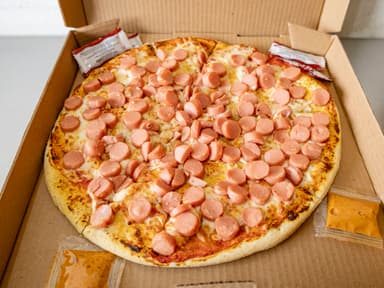 Pizza de Salchicha