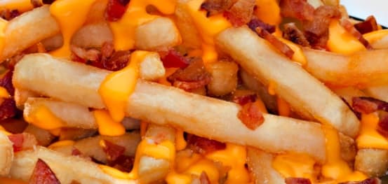 Papas con Queso y Tocino