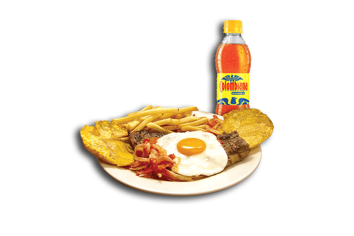 Menú Bistec + Gaseosa 400ml