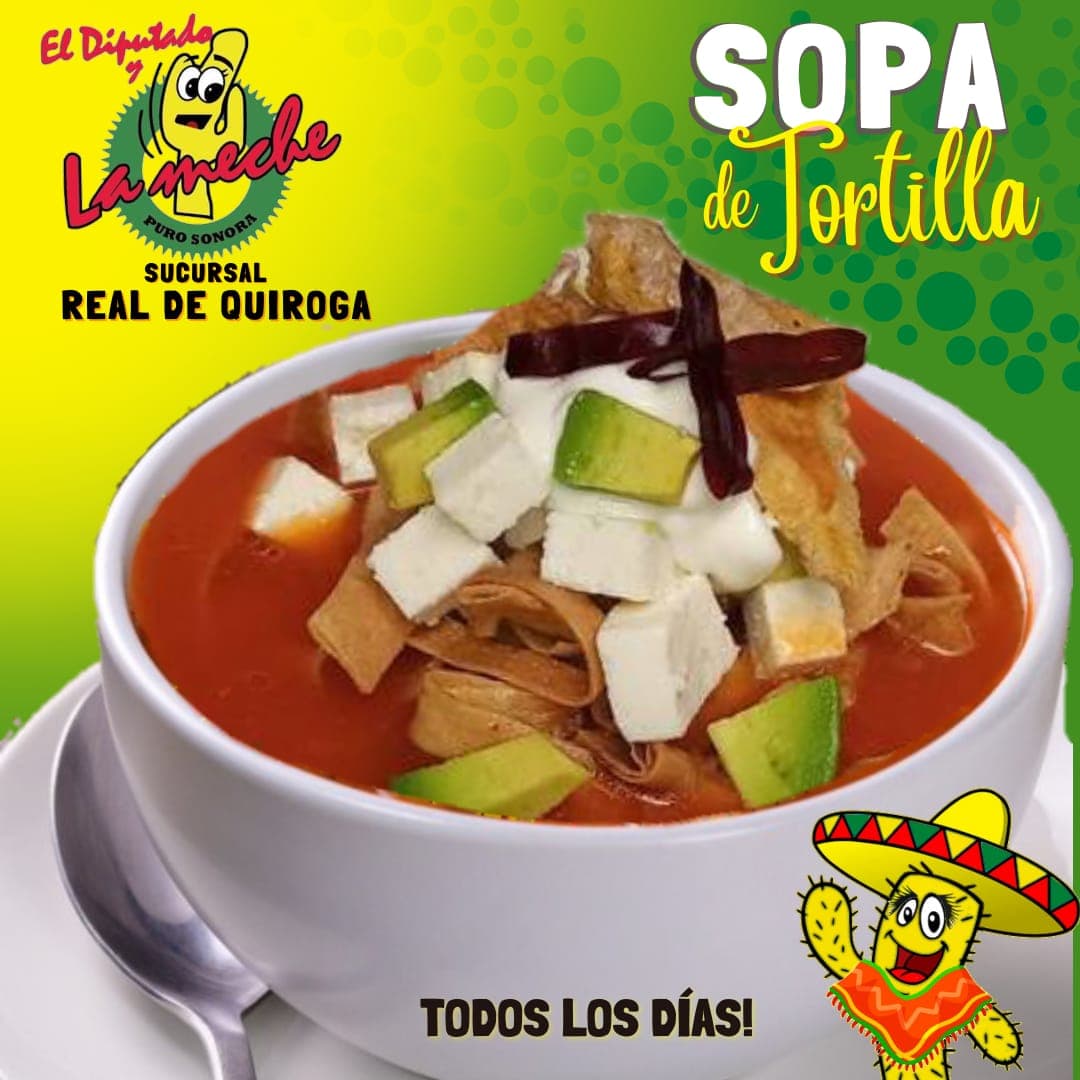 Plato Sopa de Tortilla