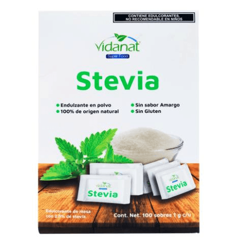 Endulzante Stevia 100 Sobres