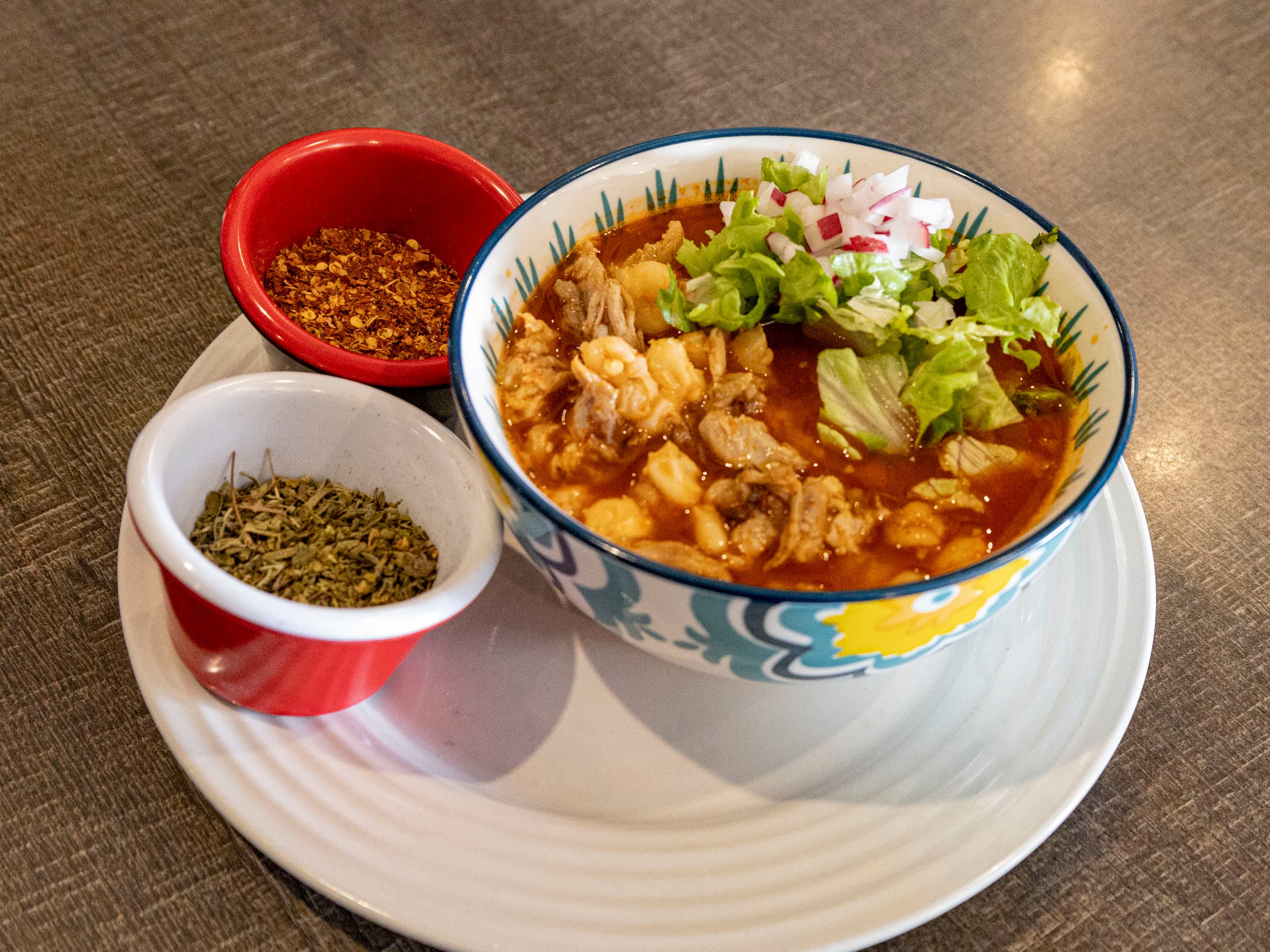 Pozole Rojo con Puerco