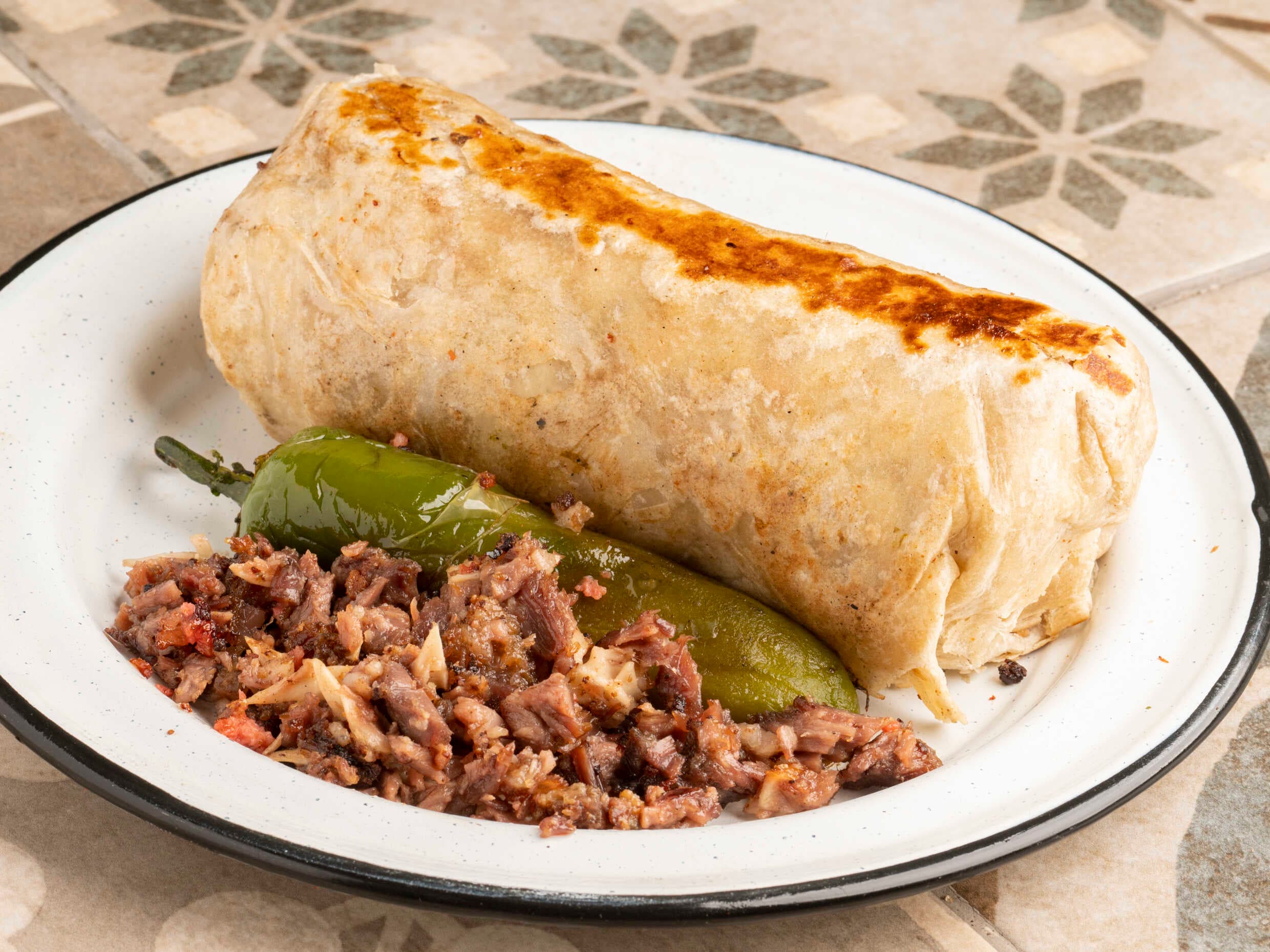 Burrito en tortilla de harina de 30 cm