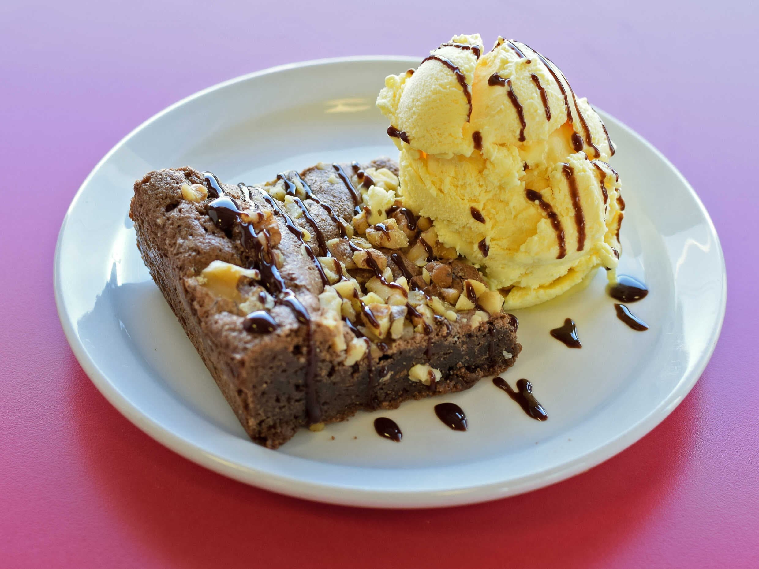 Brownie con Nieve