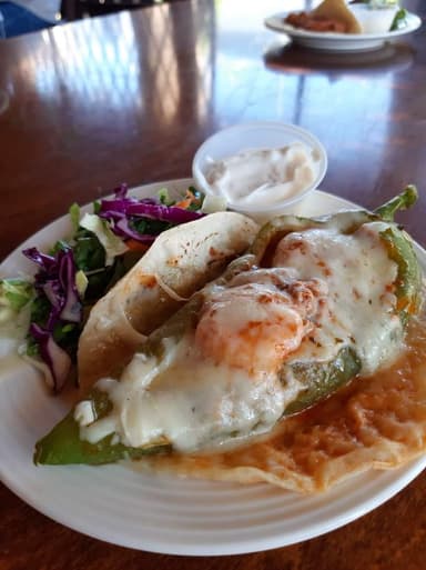 Taco De Chile Relleno Con Salsa Chipotle