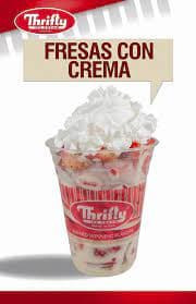 Medio Litro de Fresas con Crema