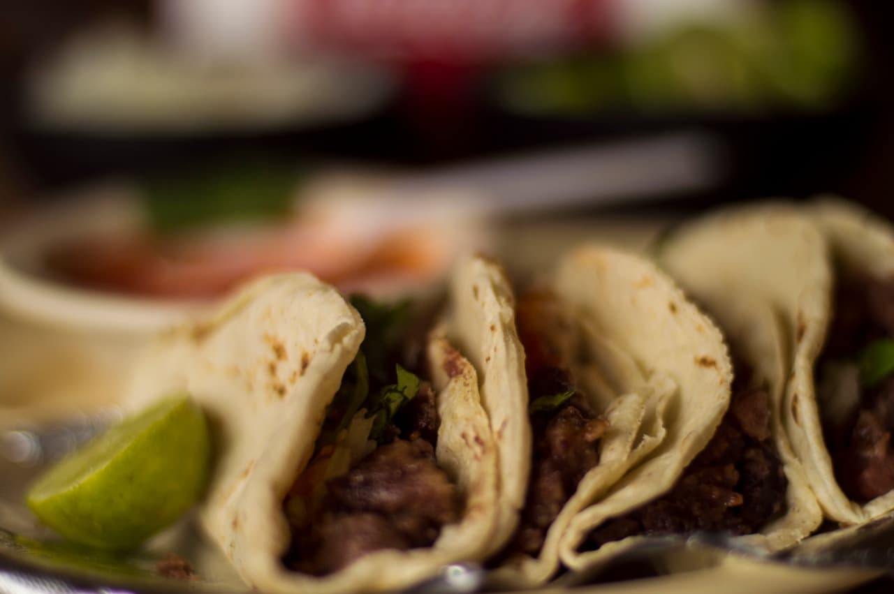 Orden de tacos de barbacoa
