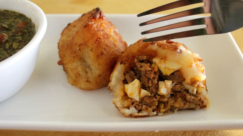 Papa Rellena de Chistorra al Carbón