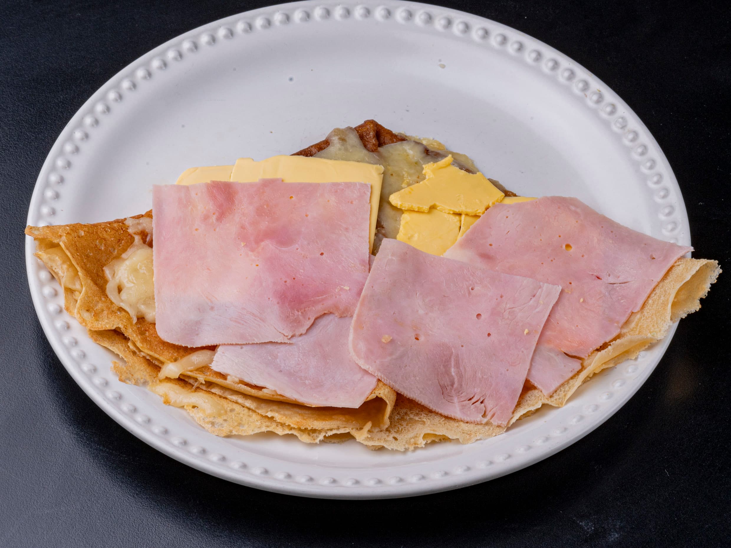 Crepa Jamón con 2 Quesos