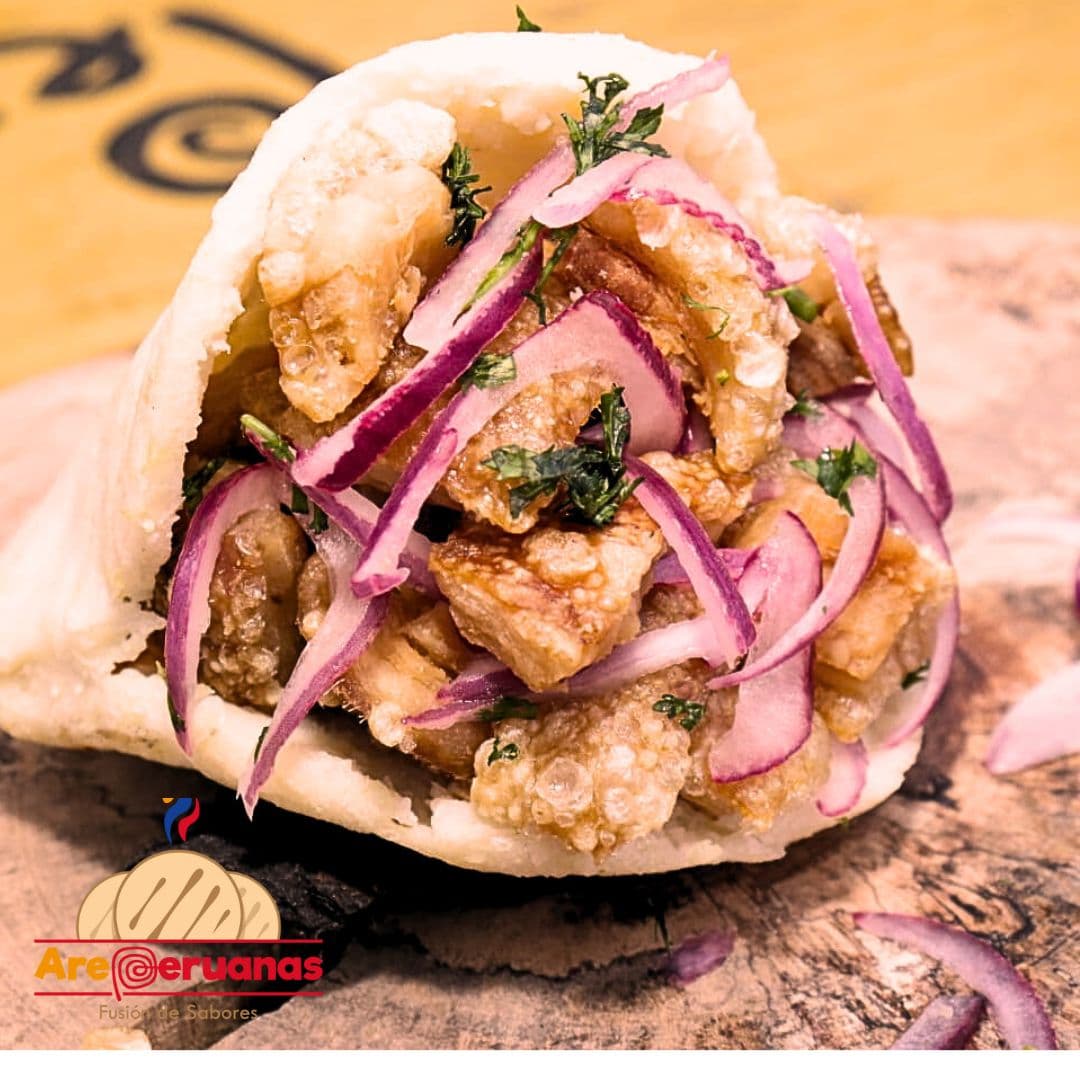 Arepa Ceviche de Chicharrón