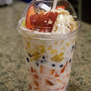 Vaso de Fruta con Crema