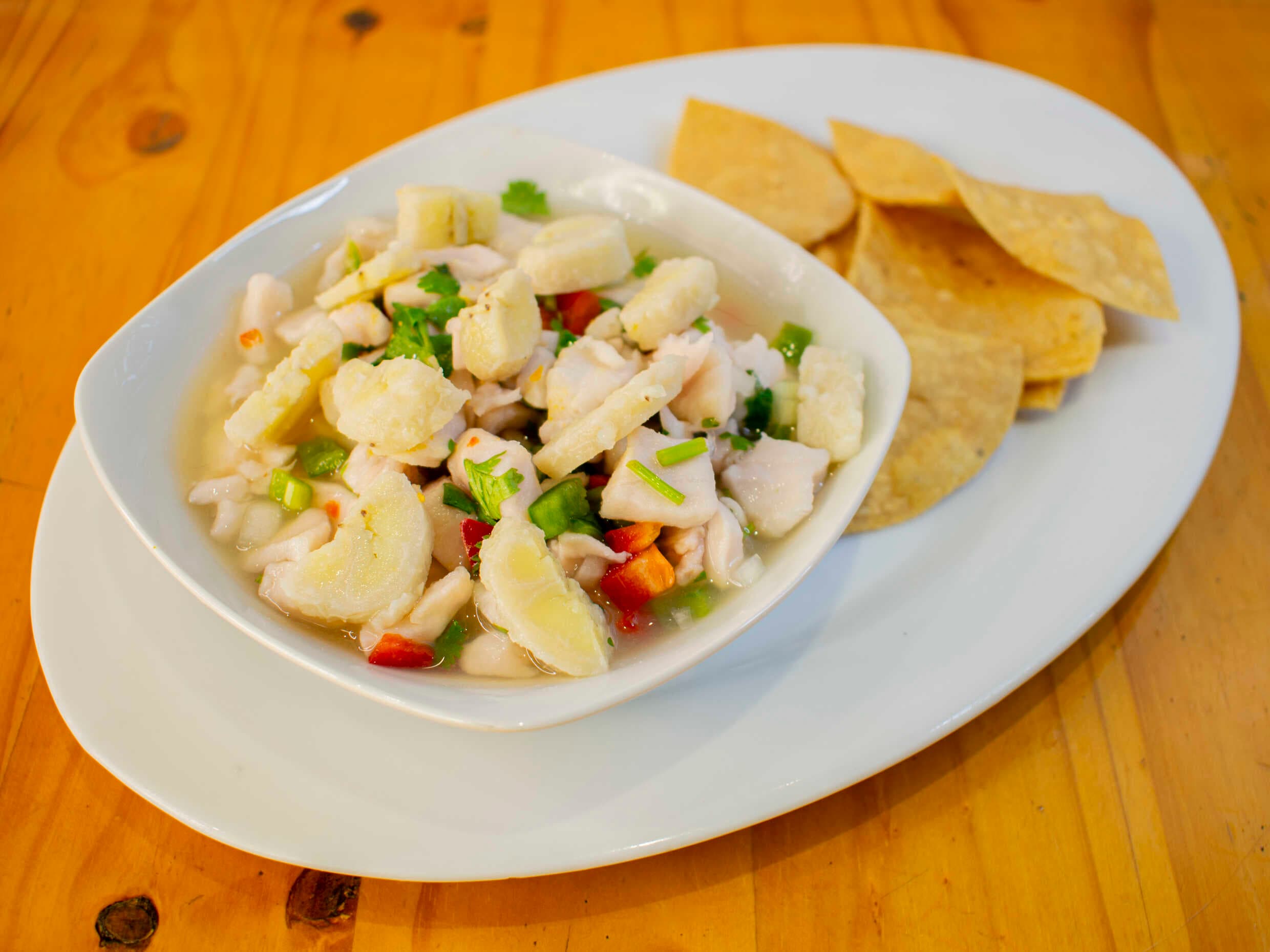 Ceviche con Banano
