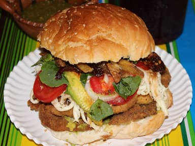 Cemita de Milanesa de Puerco