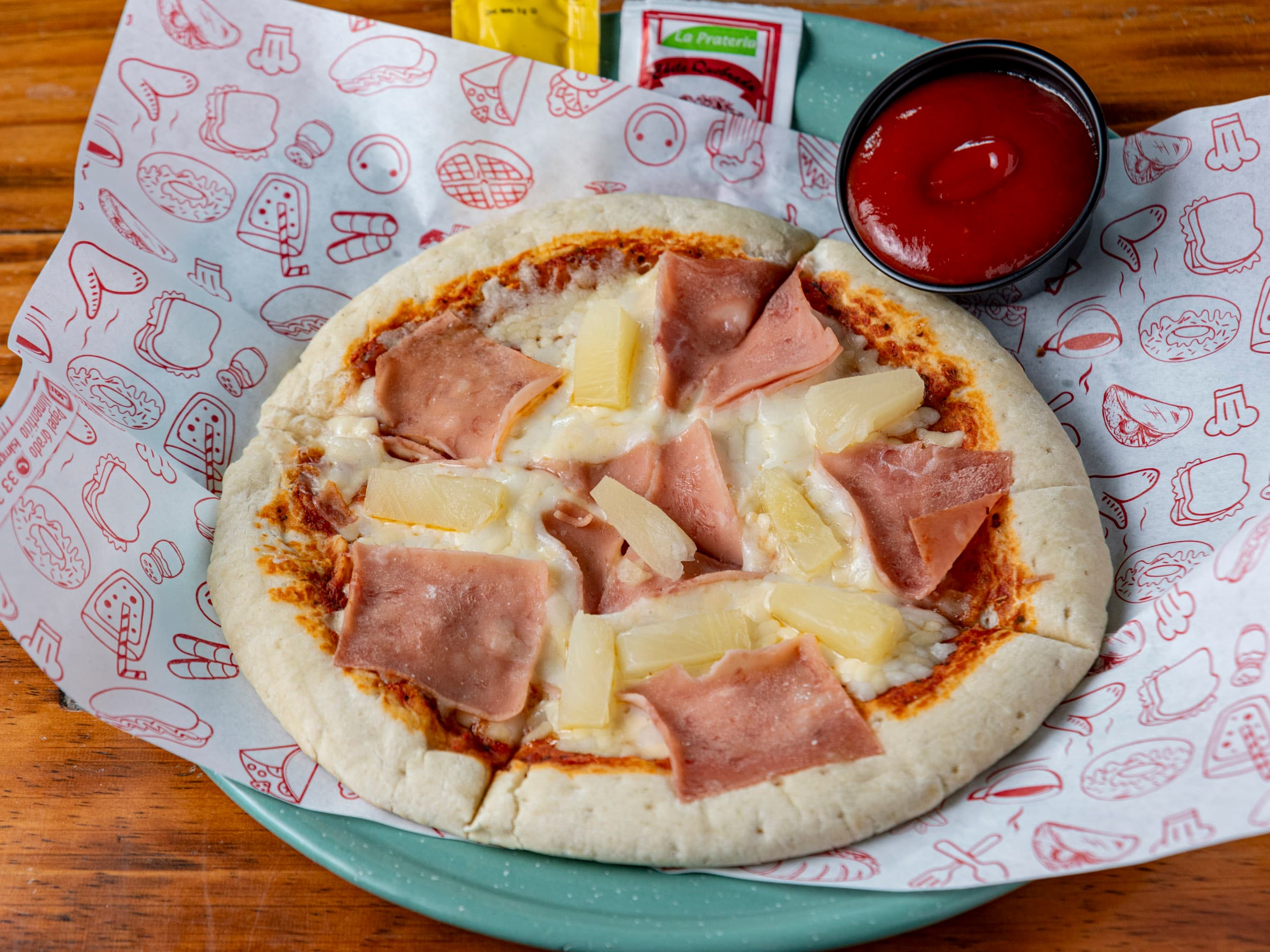 Pizza Hawaiana Chicas