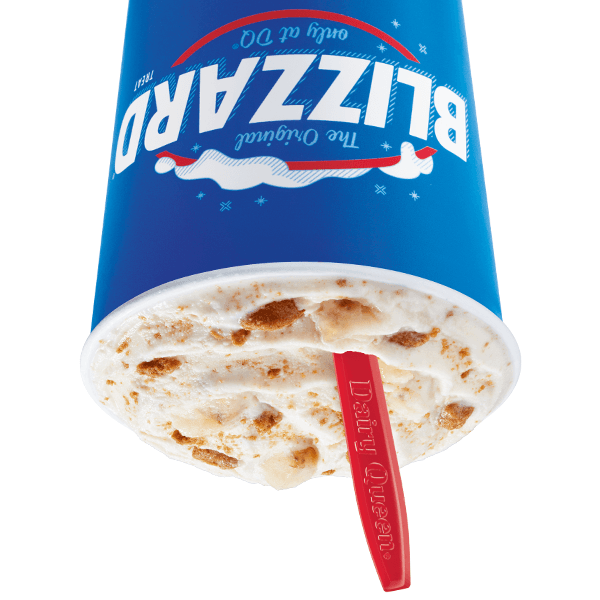 Blizzard® hecho con plátano y galleta Lotus Biscof