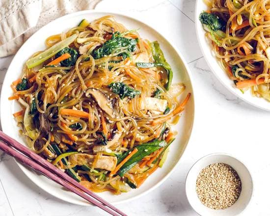 Jabchae con Arroz