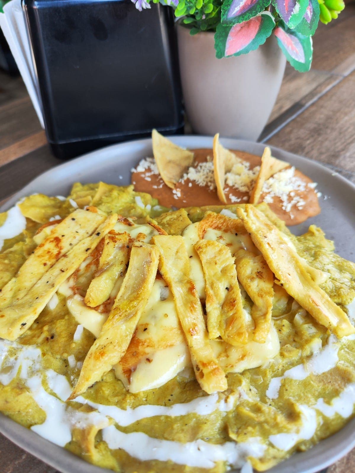 Chilaquiles Suizos con Pollo
