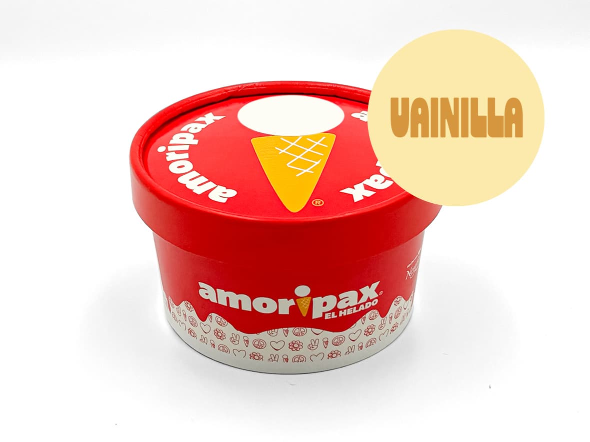 Porción Helado Vainilla Amoripax 8 Oz