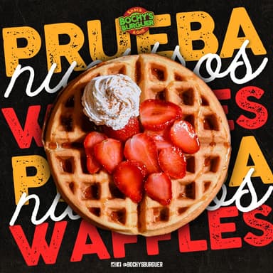 Waffle de Frutos Rojos