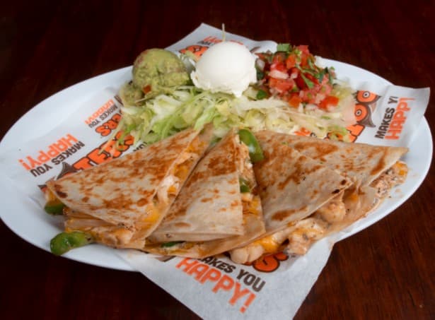 Buffalo chicken quesadilla