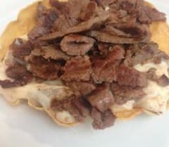 Taco de Arrachera con Queso