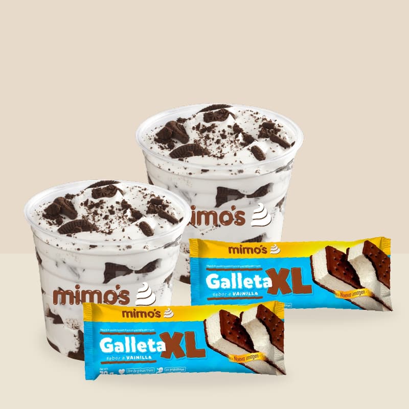 Promo 2 Mixers Galleta +2 Galletas XL