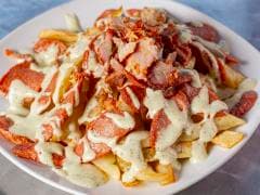Salchipapa Salchibarril + Carne al Barril